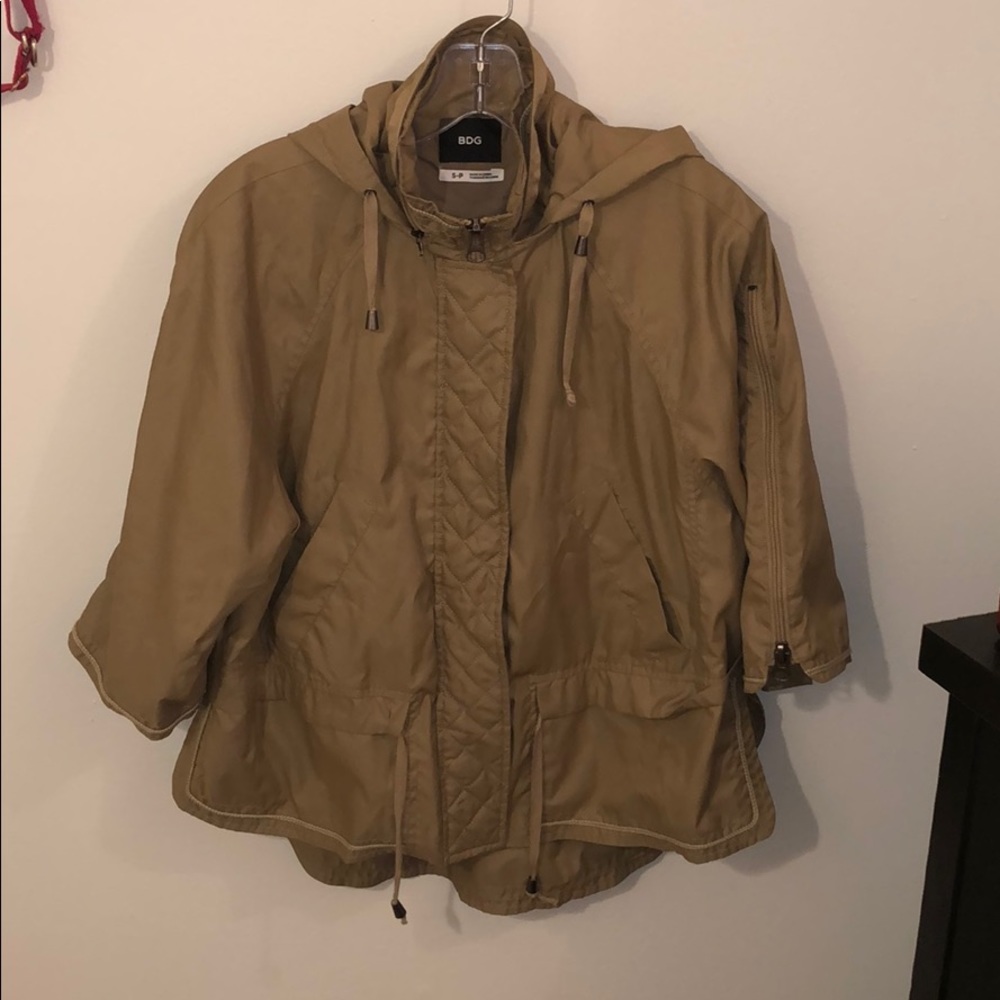 Urban Outfitters BDG Tan Rain Coat